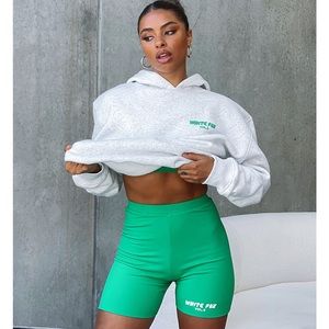 White Fox Offstage Ribbed Bike Shorts